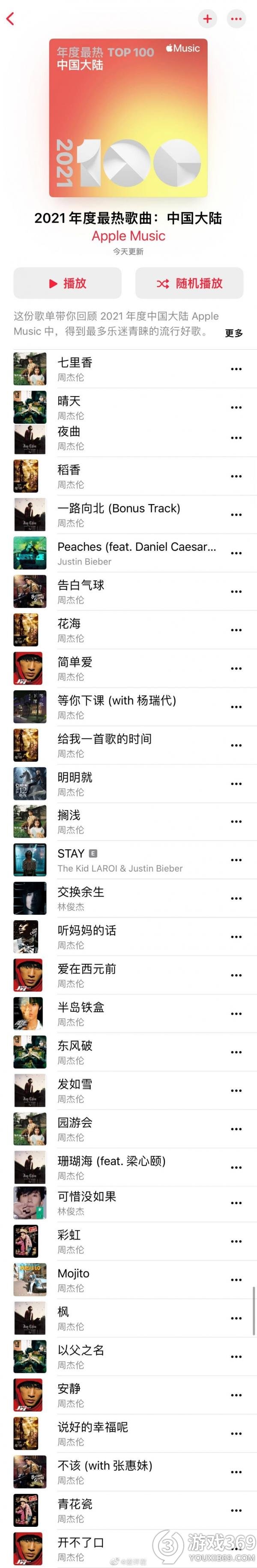 米乐m6Apple Music2021年音乐榜单(图4)